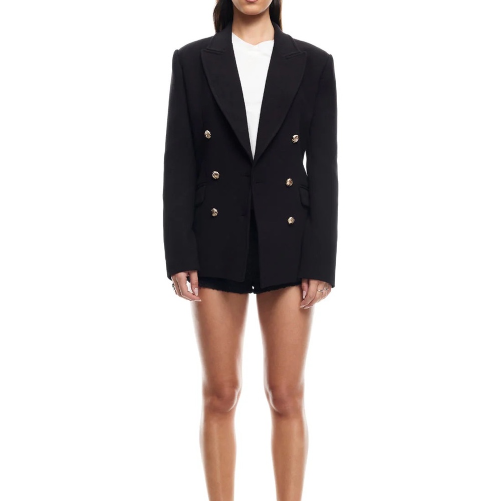 Lioness Elegant Black Double-Breasted Women's Blazer